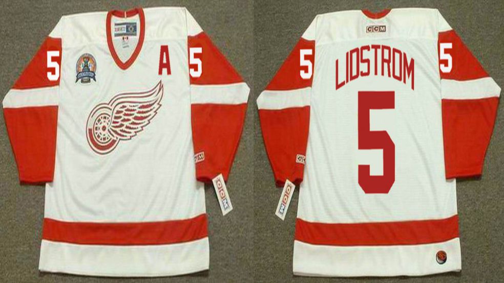 2019 Men Detroit Red Wings #5 Lidstrom White CCM NHL jerseys1